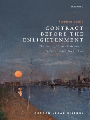 cover image of Contract Before the Enlightenment